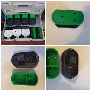 4 x Festool 12v / 10.8V Battery Mount cover 3D Printed